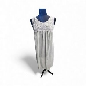 Vtg Nightgown Mint Green Floral Embroidered Lace Lingerie Fairy Whimsigoth